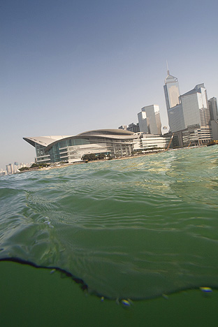 Hong Kong Island. From a Boat near Central, 2010